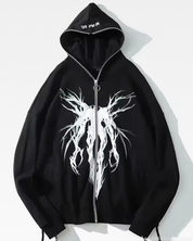 Grunge Zip Up Hoodie