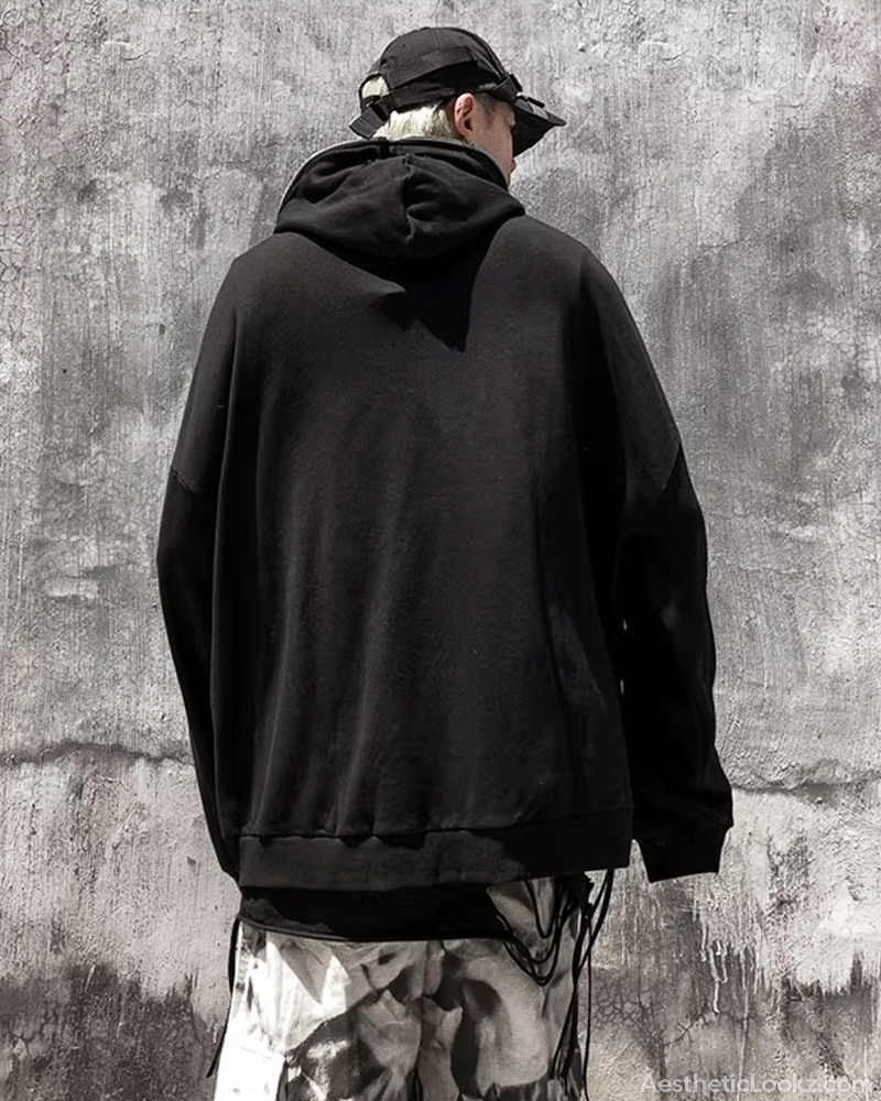 Grunge Zip Up Hoodie