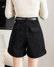 High Waisted Corduroy Shorts