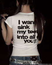 I Wanna Sink My Teeth Tee