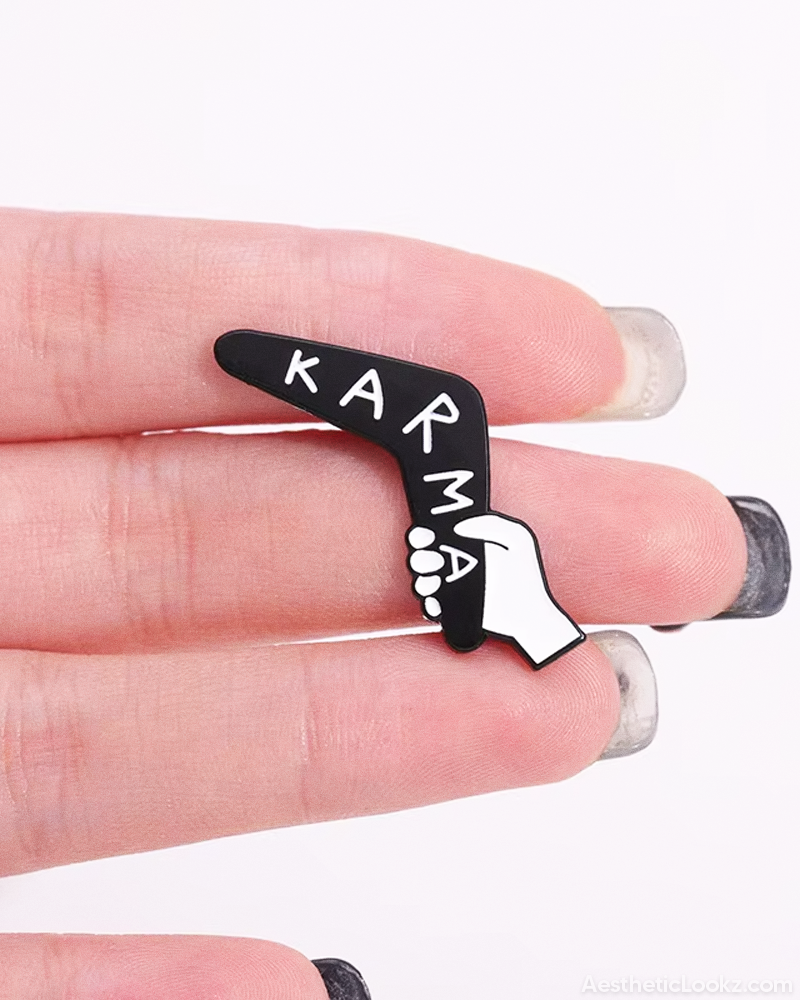 Karma Boomerang Pin