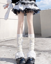 Lace Ruffle Leg Warmers