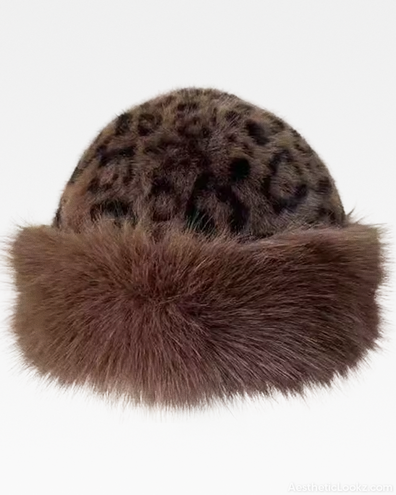 Leopard Faux Fur Hat