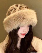 Leopard Faux Fur Hat