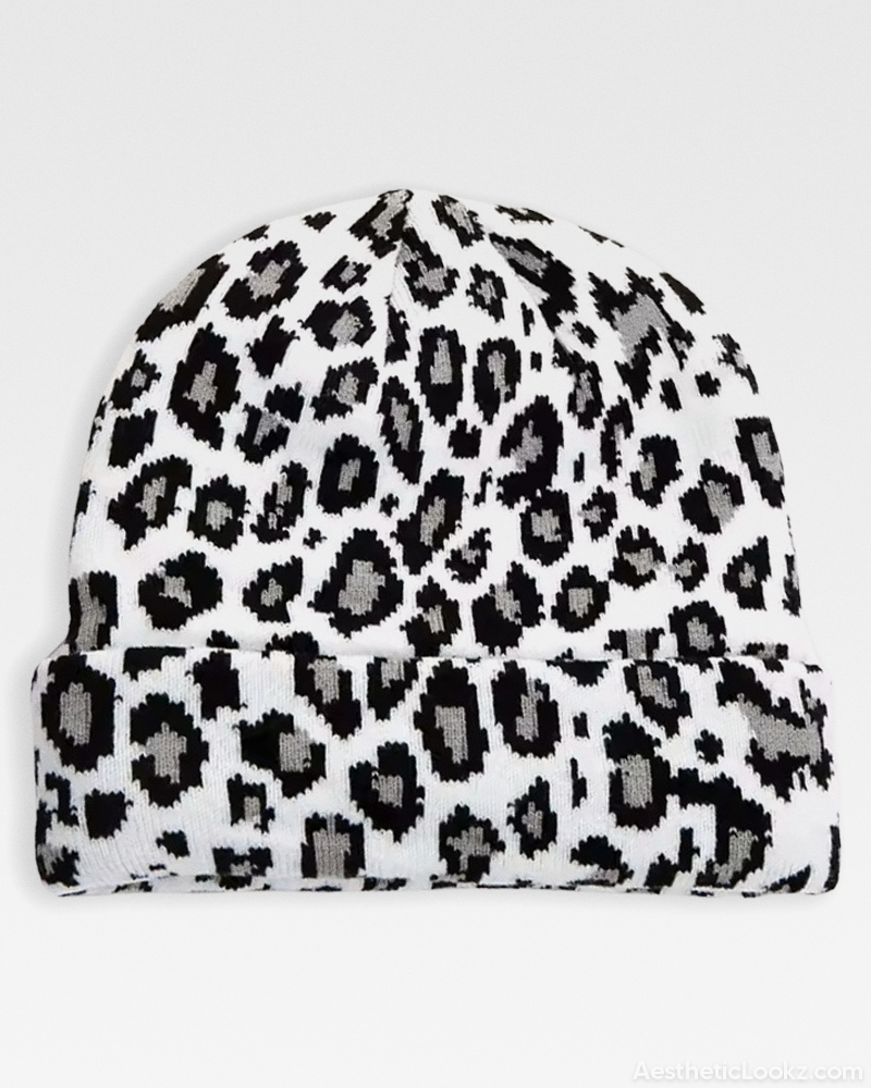 Leopard Print Beanie
