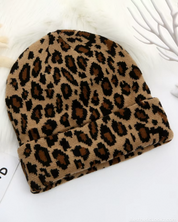 Leopard Print Beanie