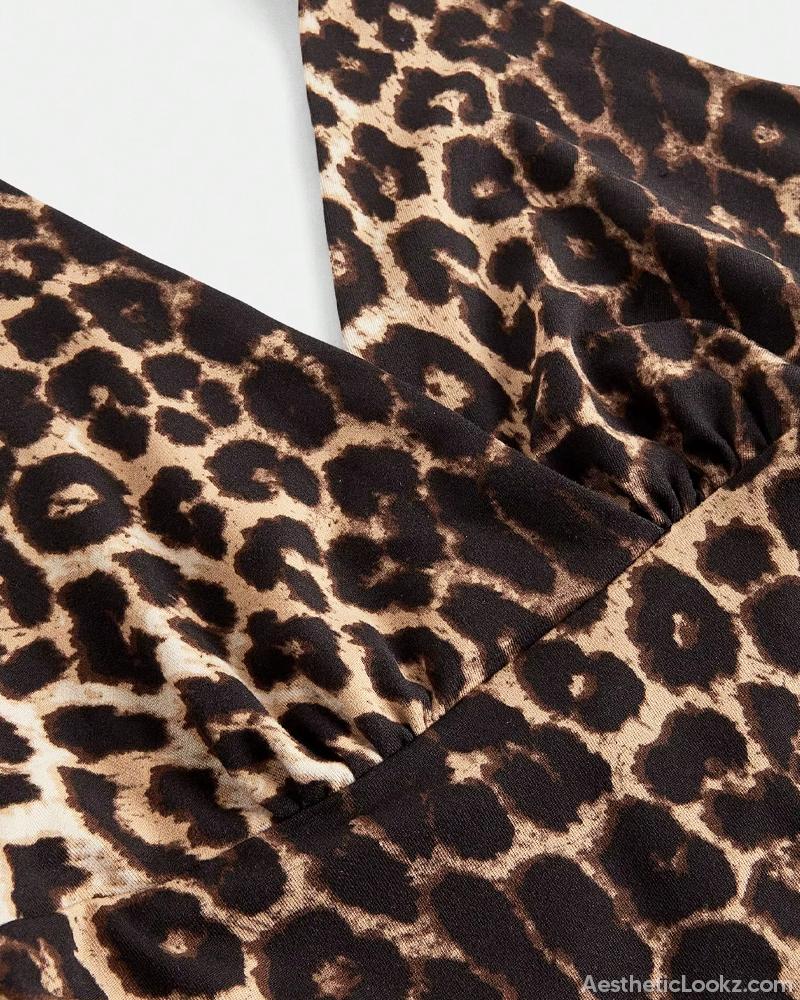 Leopard Print Halter Top