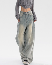 Light Blue Washed Baggy Jeans