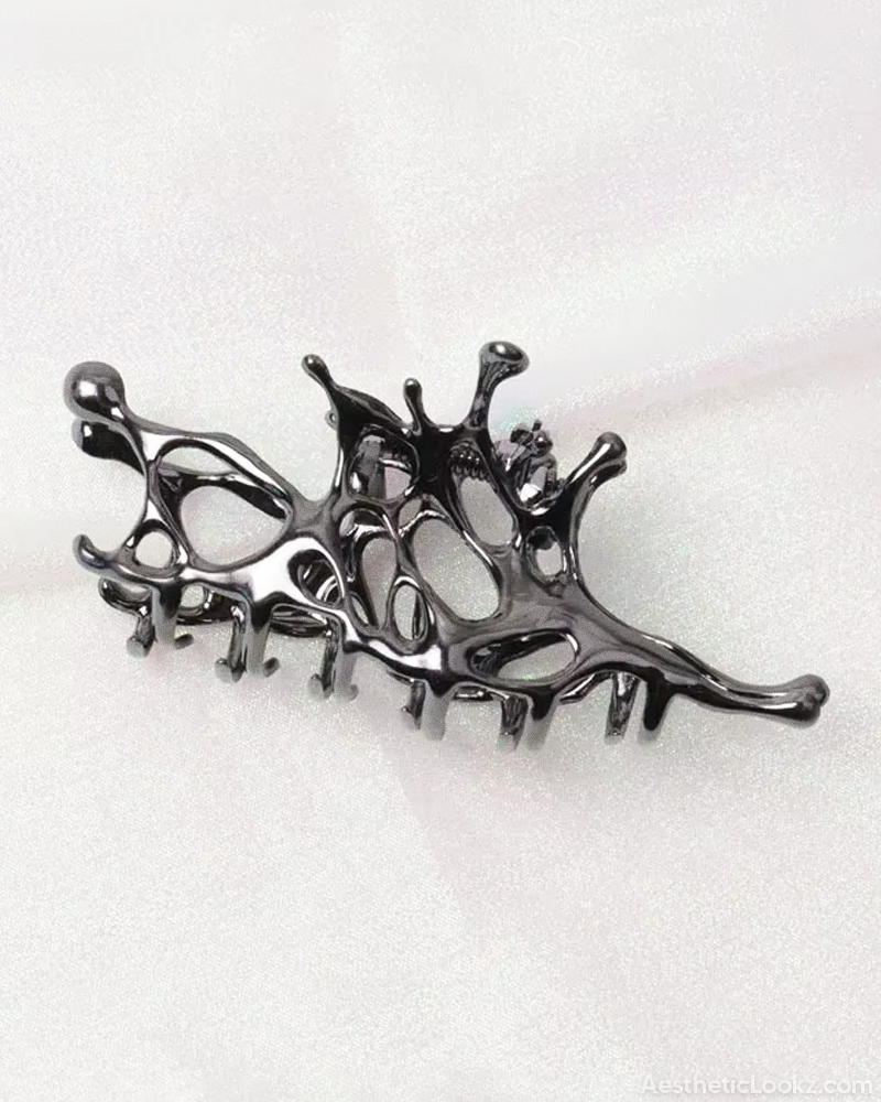 Liquid Metal Hair Clip