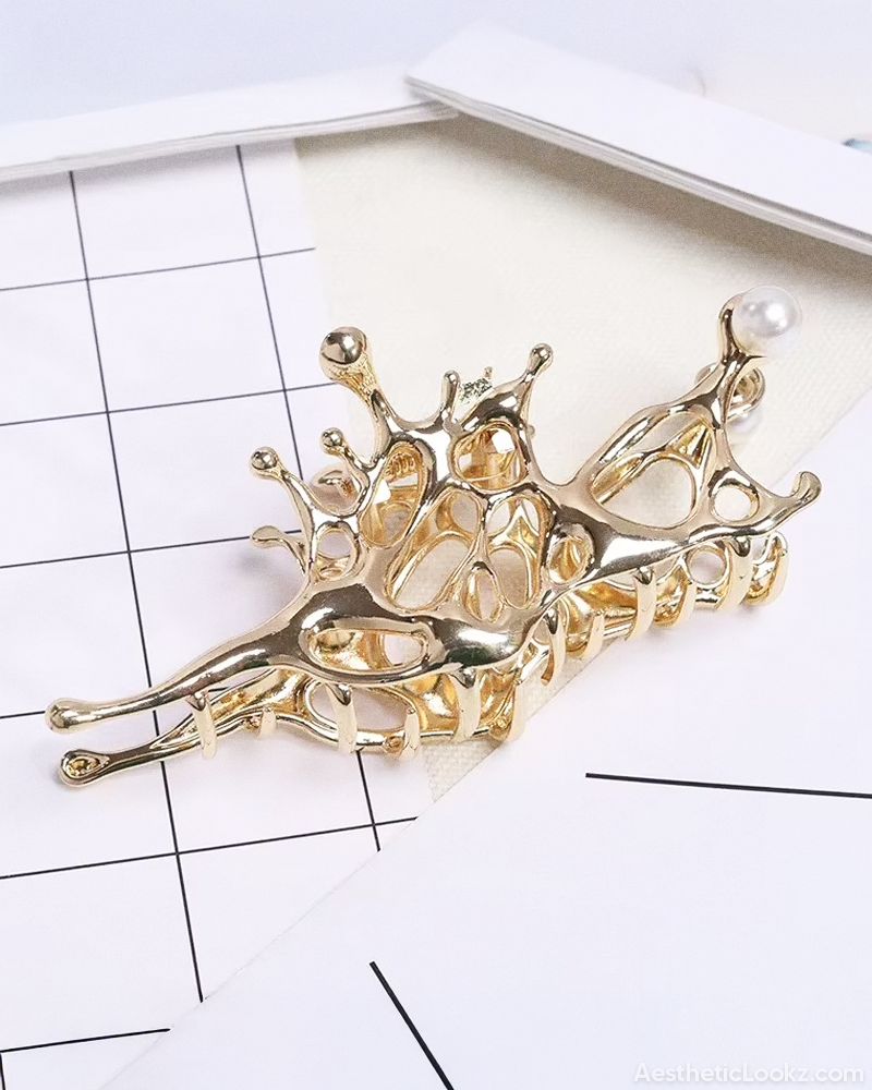 Liquid Metal Hair Clip