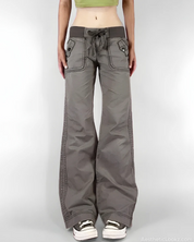 Low Rise Flare Pants