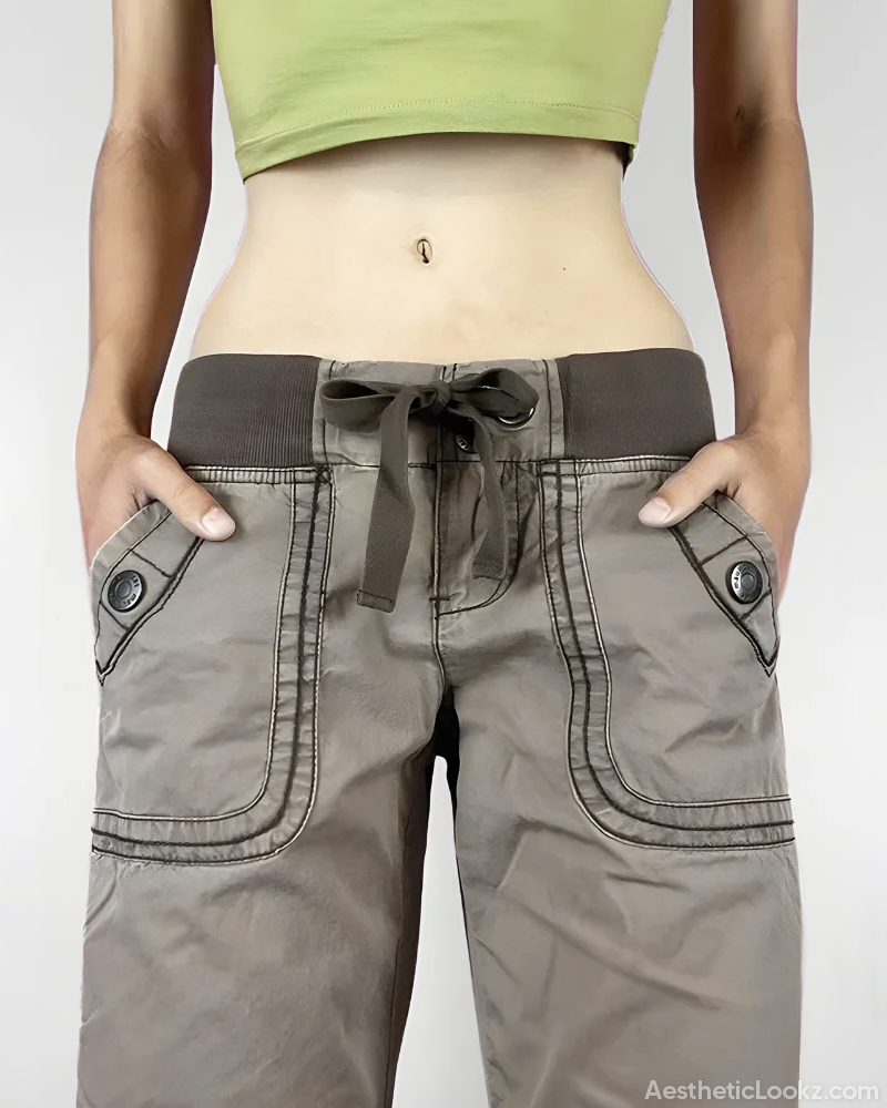Low Rise Flare Pants