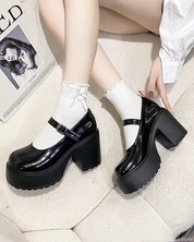 Mary Jane Platform Heels Shoes