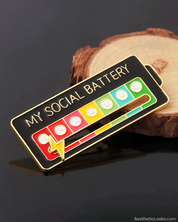 My Social Battery Pin