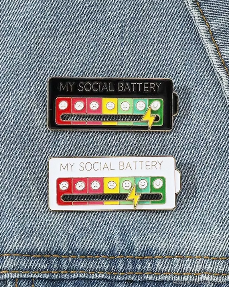 My Social Battery Pin