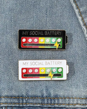 My Social Battery Pin