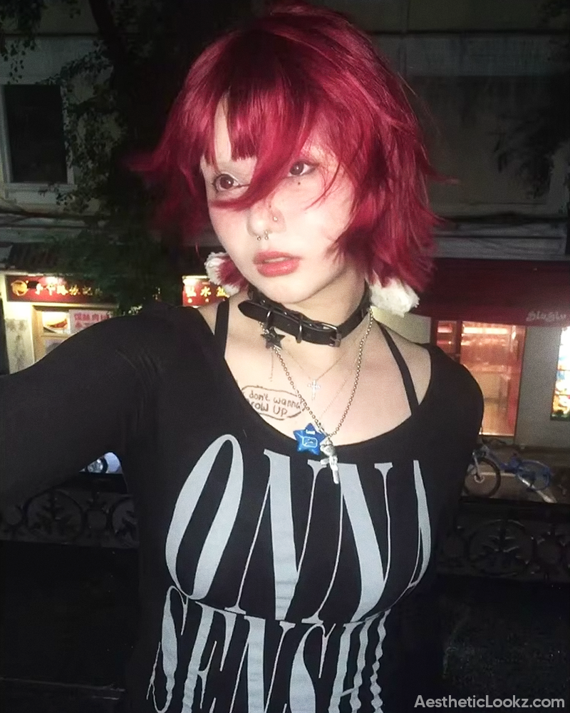Off Shoulder Grunge Top