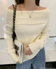 Off The Shoulder Knit Sweater