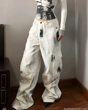 Painted Cargo Pants