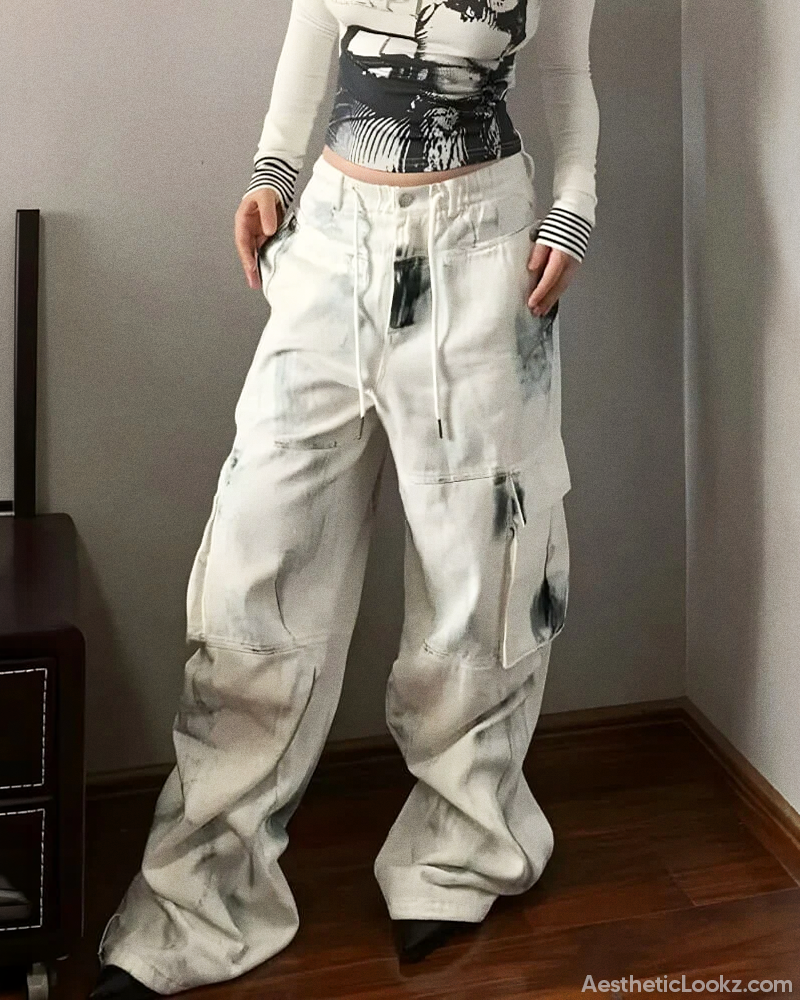 Painted Cargo Pants