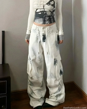 Painted Cargo Pants