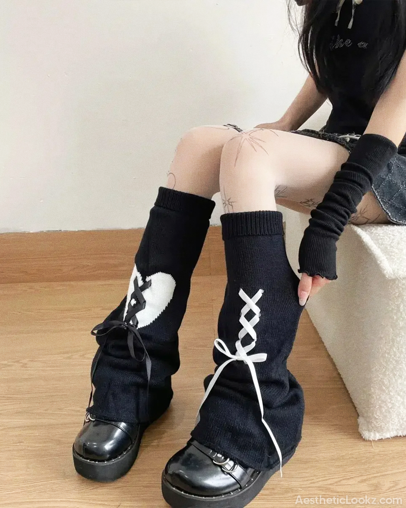 Pastel Goth Leg Warmers