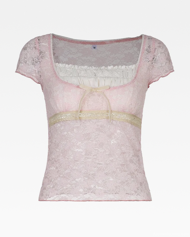 Pink Coquette Top
