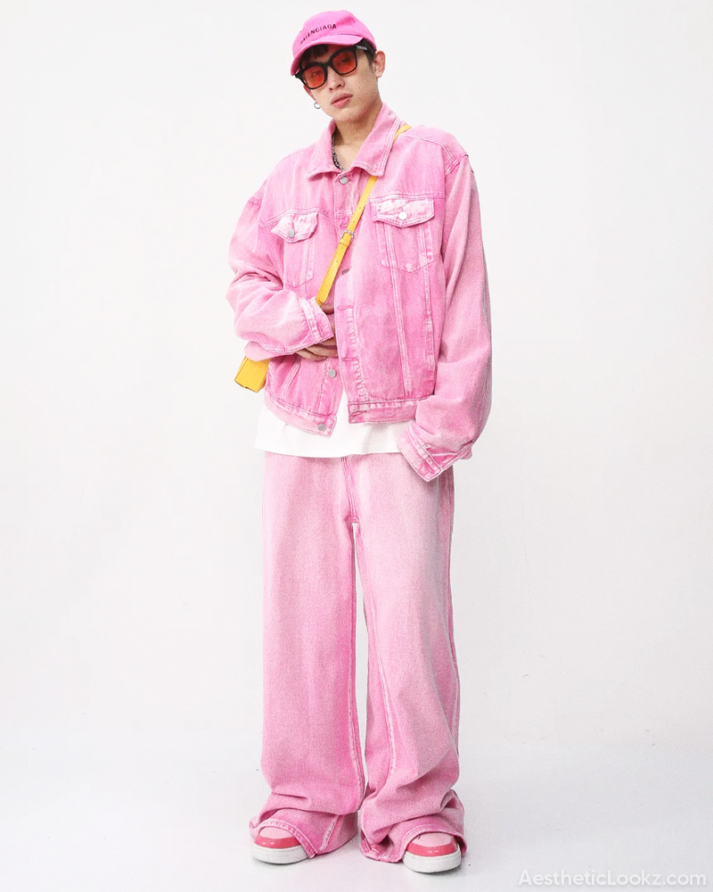 Pink Denim Jacket