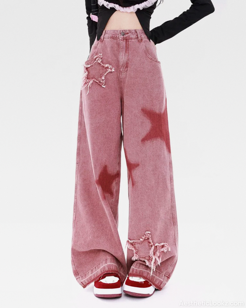 Pink Star Jeans