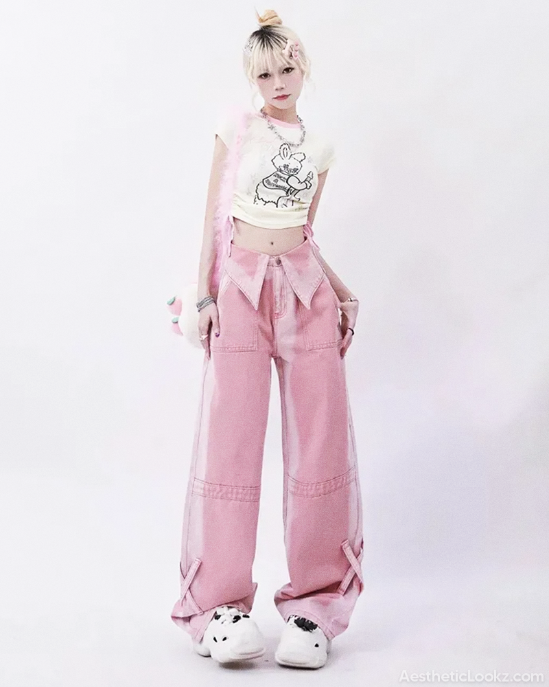 Pink Y2K Jeans