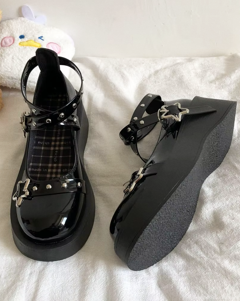 Platform Mary Jane Shoes
