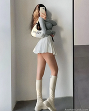 Pleated Mini Tennis Skirt