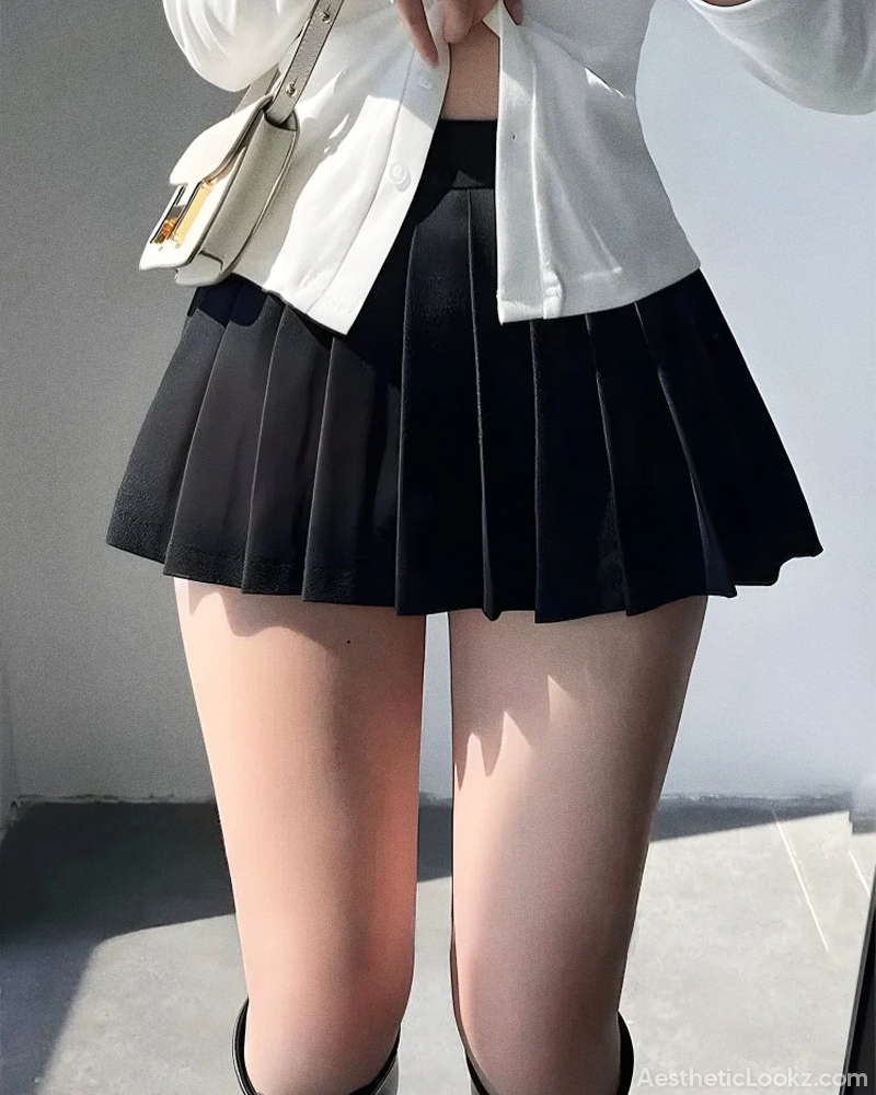 Pleated Mini Tennis Skirt
