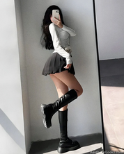 Pleated Mini Tennis Skirt