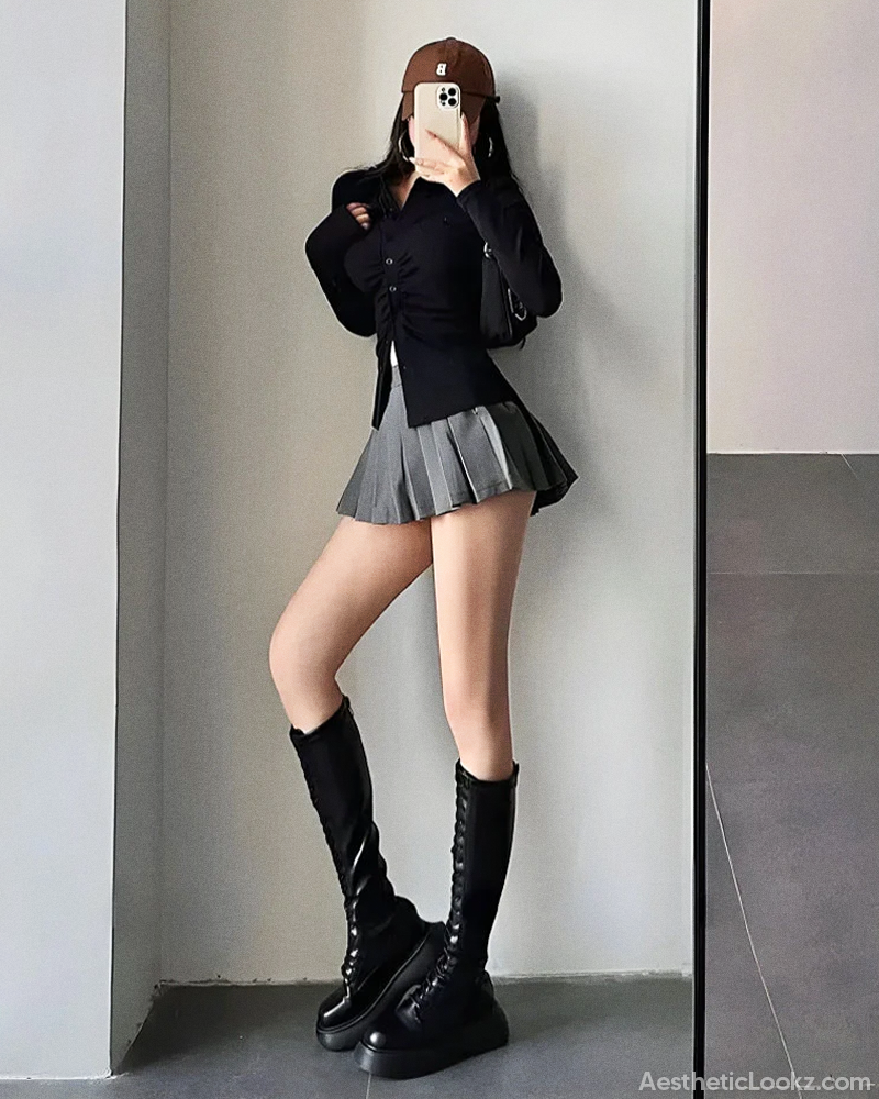 Pleated Mini Tennis Skirt