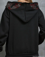 Rhinestone Hoodie Y2K