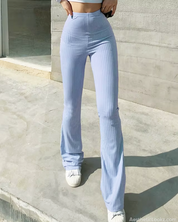 Ribbed Flare Pants