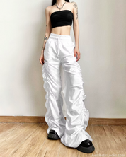 Ruched Parachute Pants