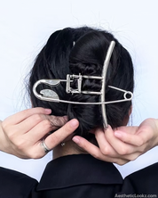 Safety Pin Hair Claw