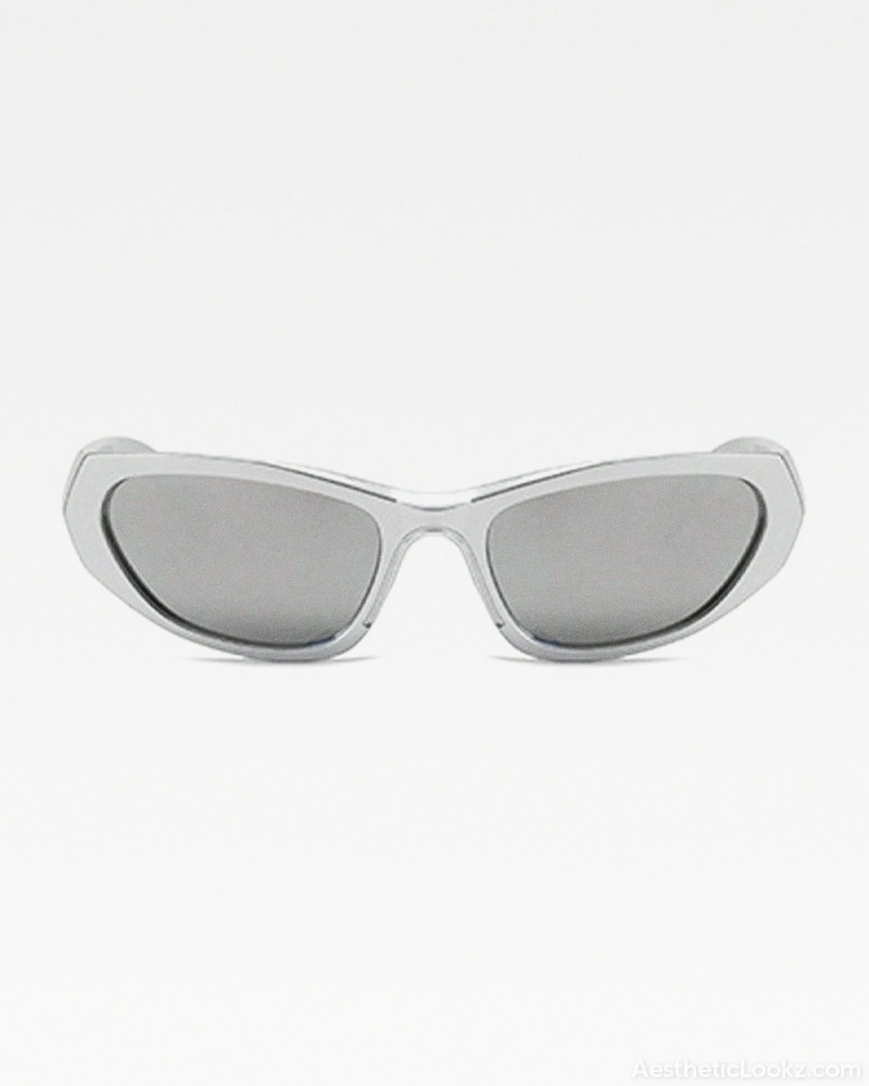Silver Sunglasses Y2K