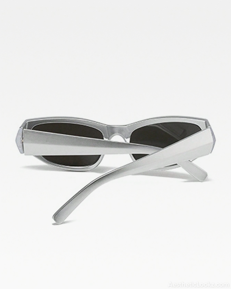 Silver Sunglasses Y2K