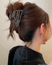 Skeleton Hand Hair Clip