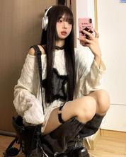 Star Distressed Sweater