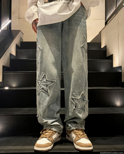 Star Embroidered Jeans
