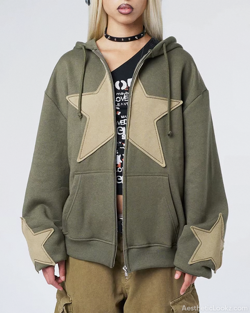 Star Hoodie Y2K
