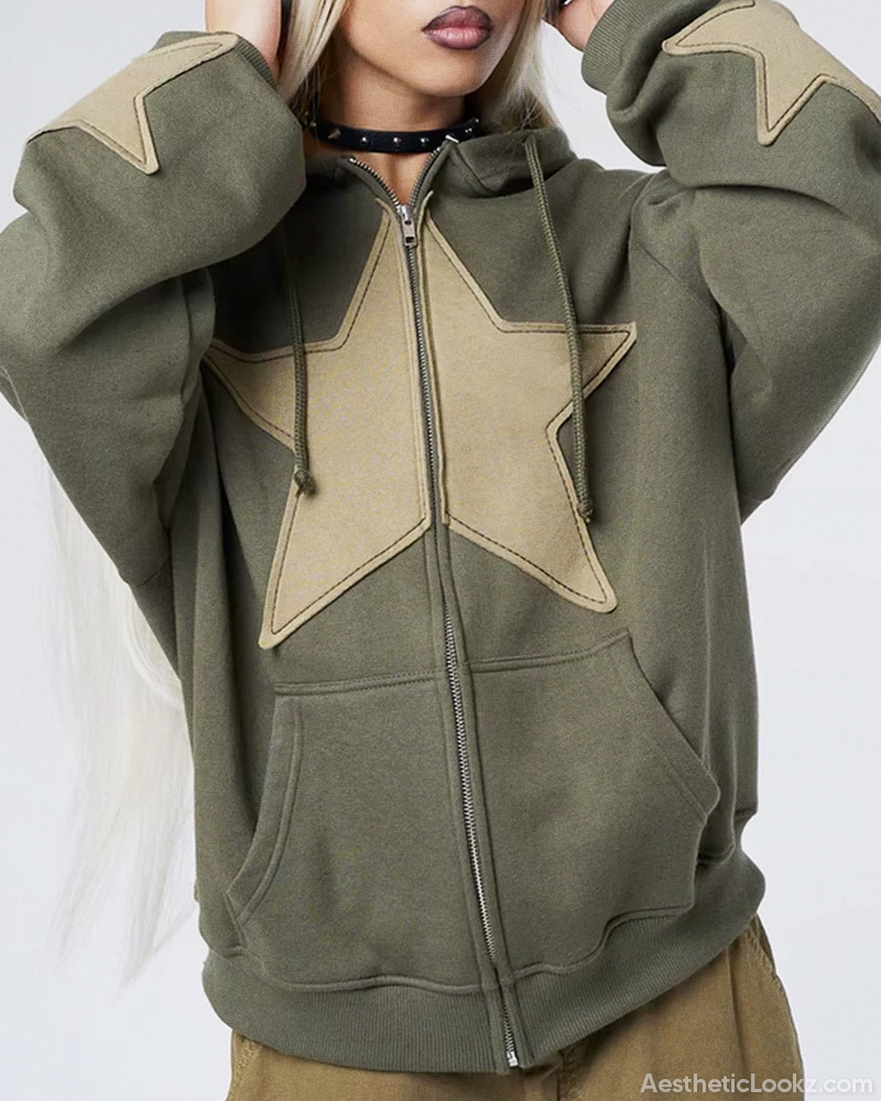 Star Hoodie Y2K