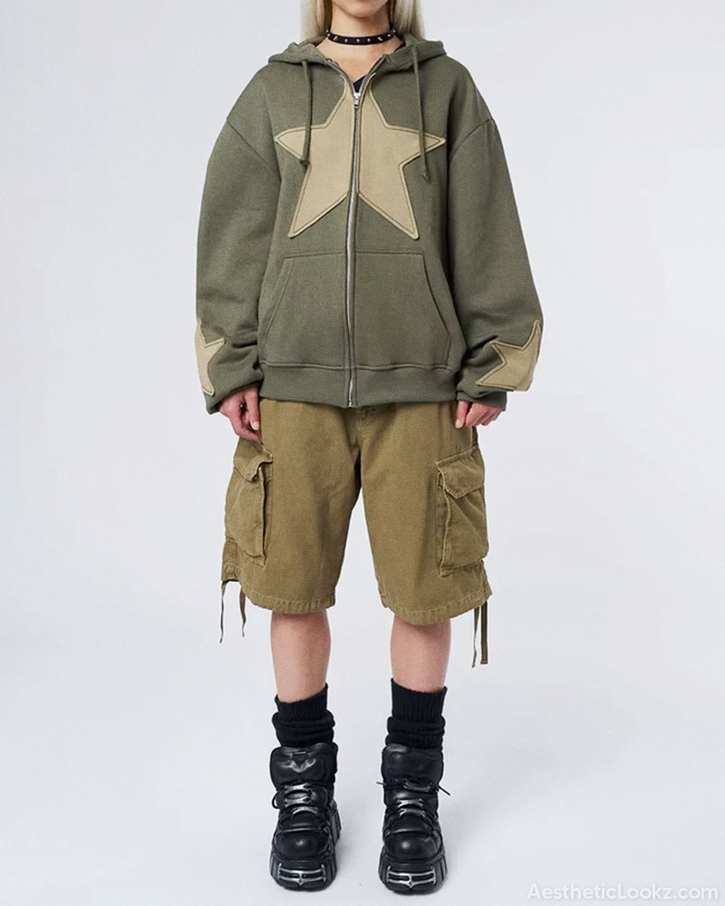 Star Hoodie Y2K
