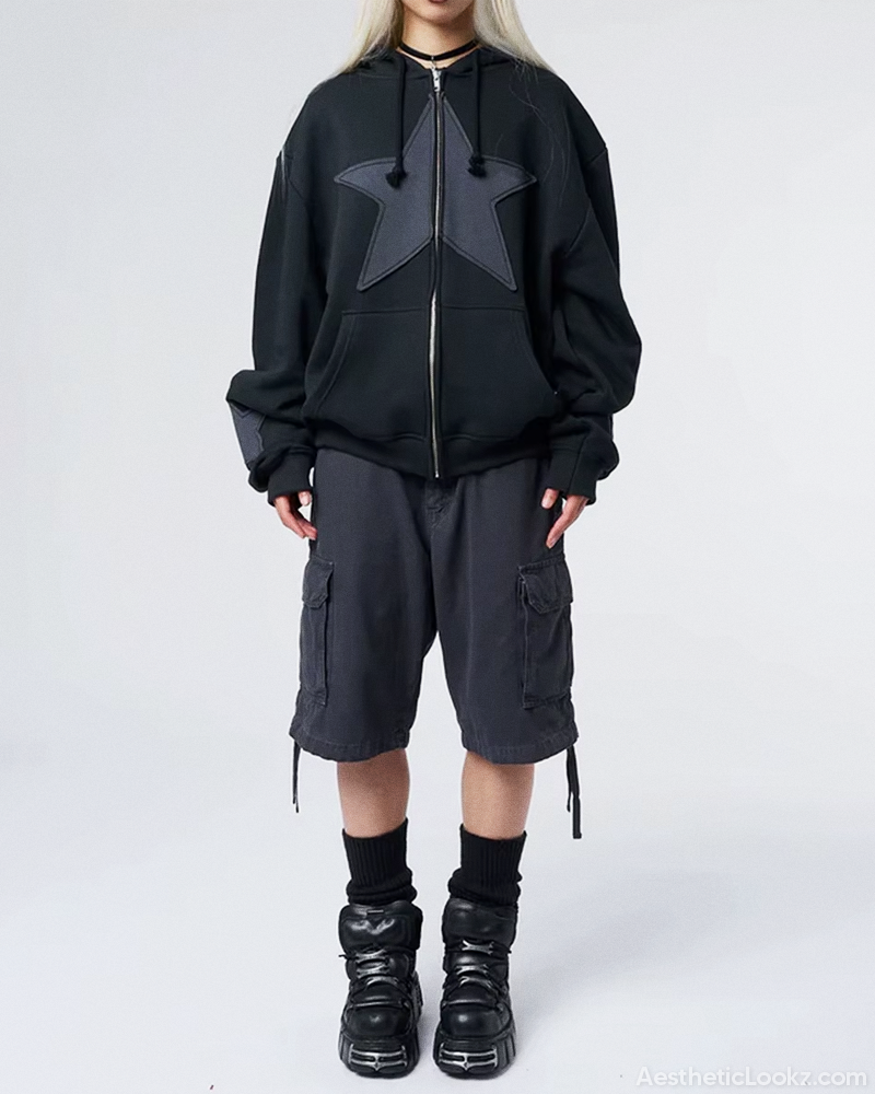 Star Hoodie Y2K