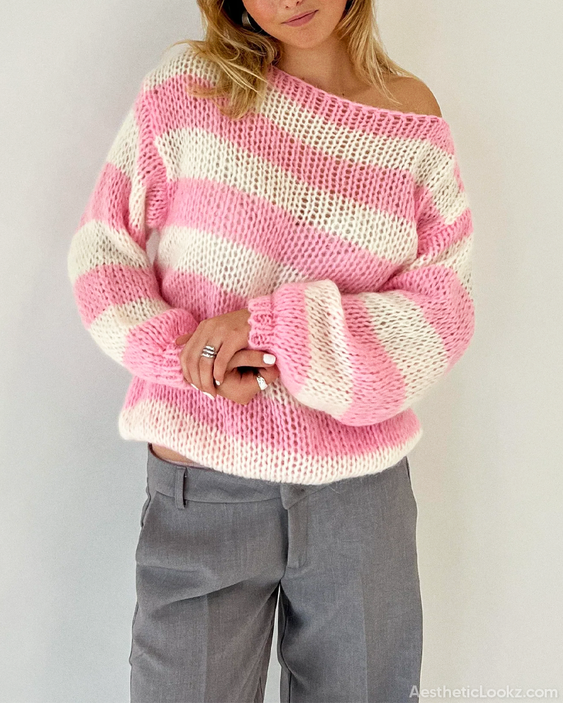Striped Knit Sweater