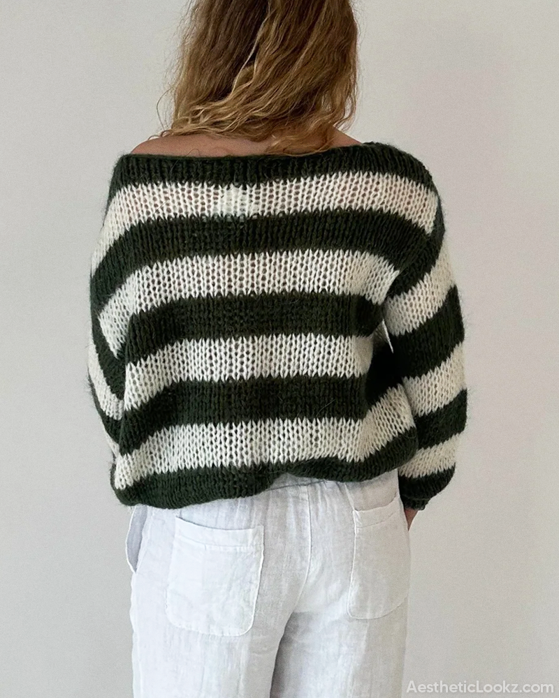 Striped Knit Sweater